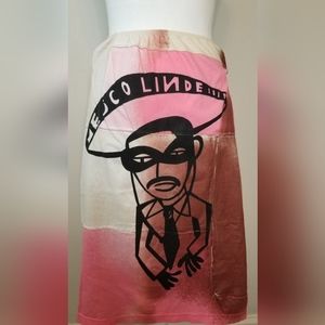 CUSTO BARCELONA VINTAGE MEDIUM COTTON PENCIL SKIRT